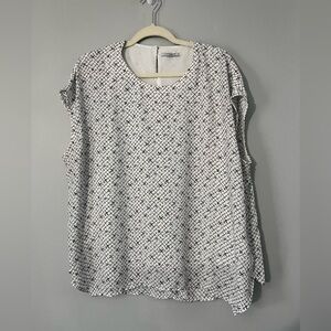 MM Lafleur The Didion Top lined White Black Lattice design size XL